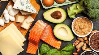 Keto diet foods salmon cheese avocado spinach nuts broccoli eggs
