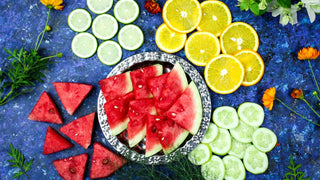 Watermelon, Lime, Orange and Cucumber Composition 